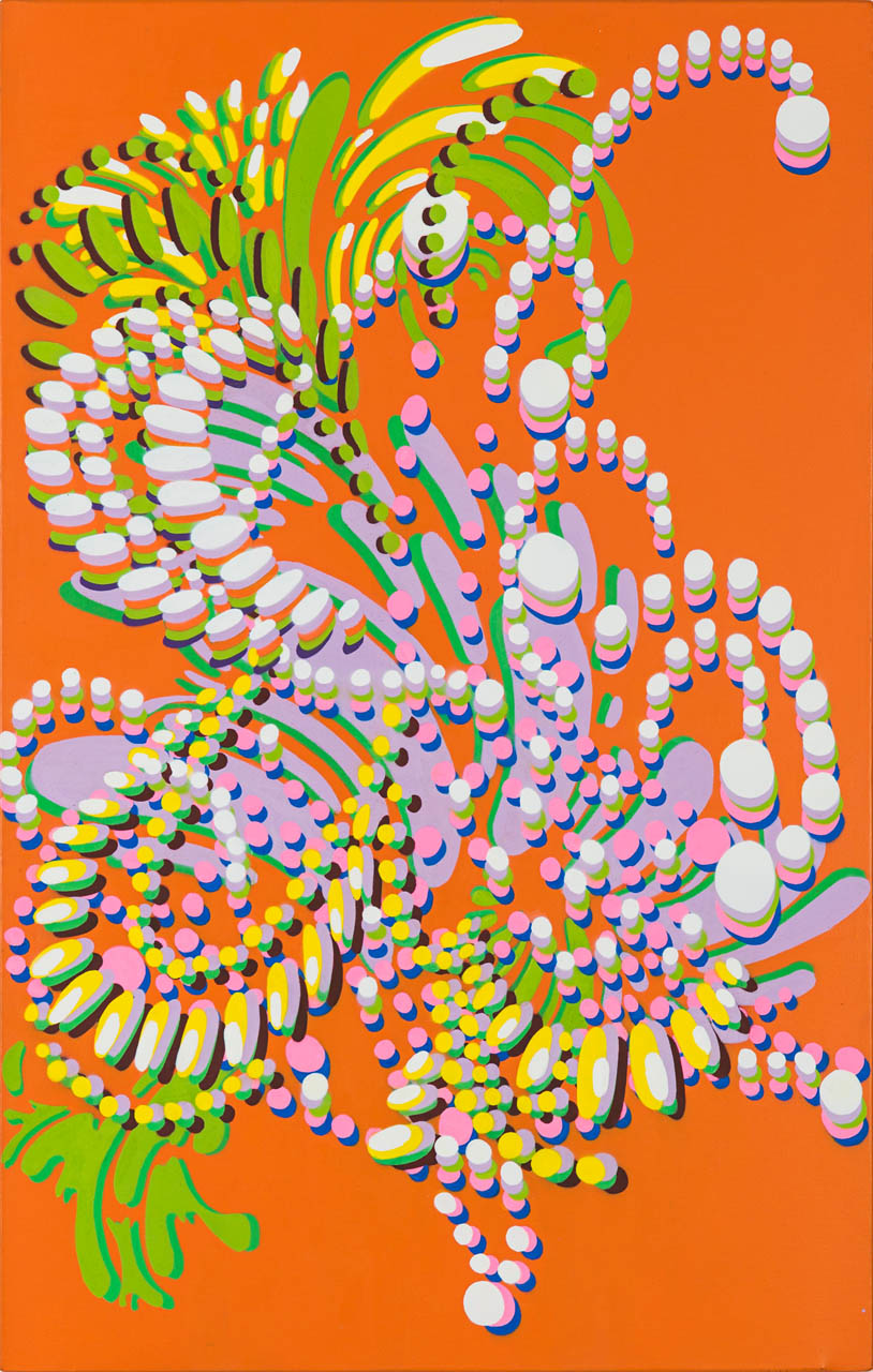 Orange Riff, 2014, acrylic on canvas